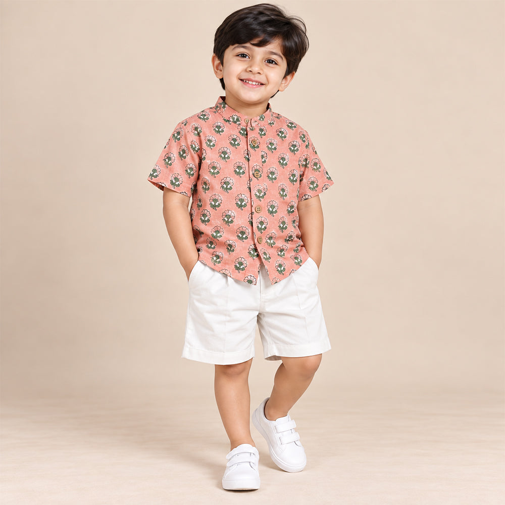 Peach Floral Print