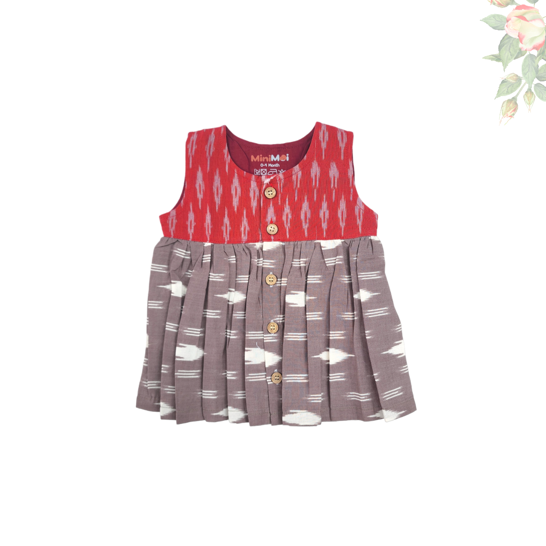 Ikkat long shop frocks online