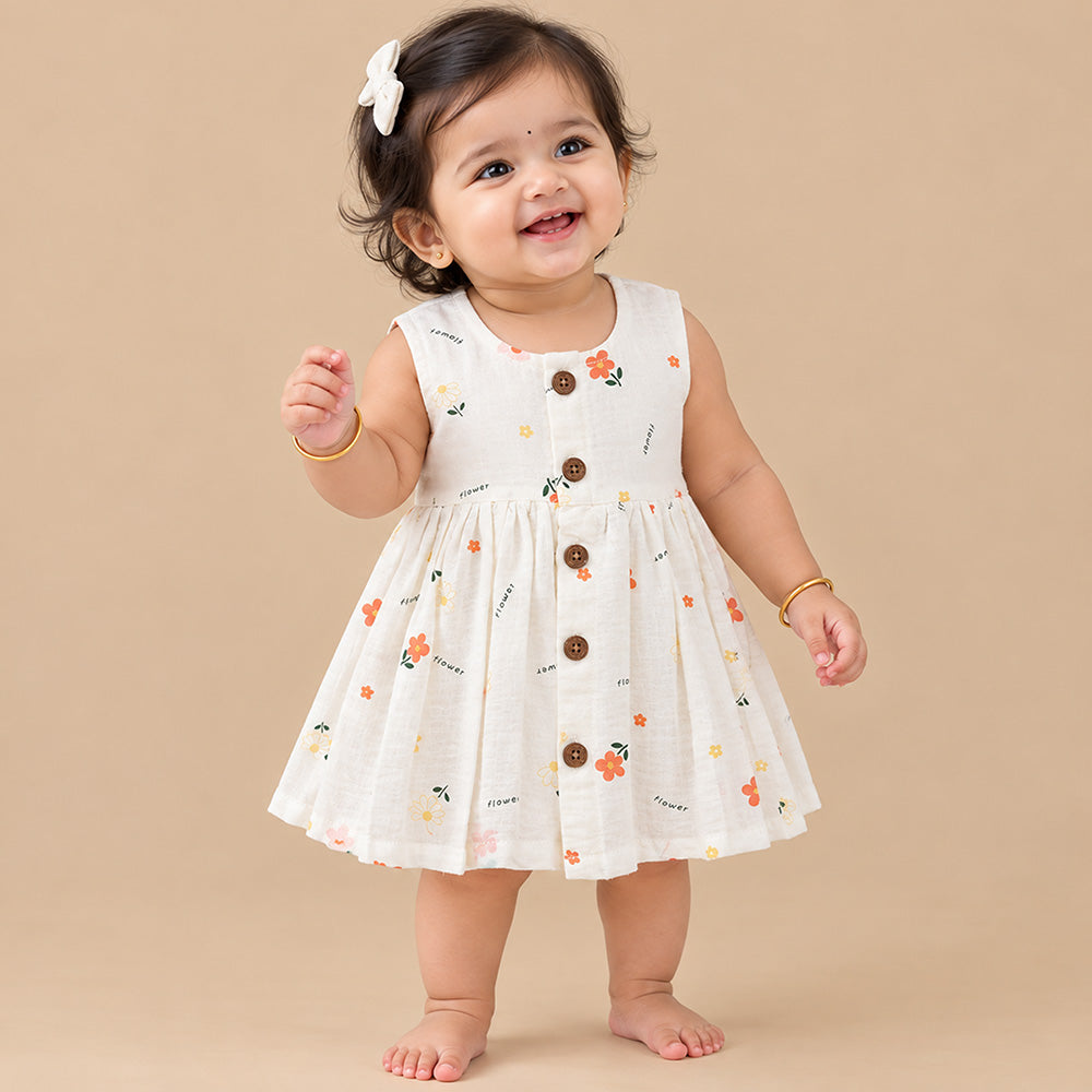 White Floral Muslin