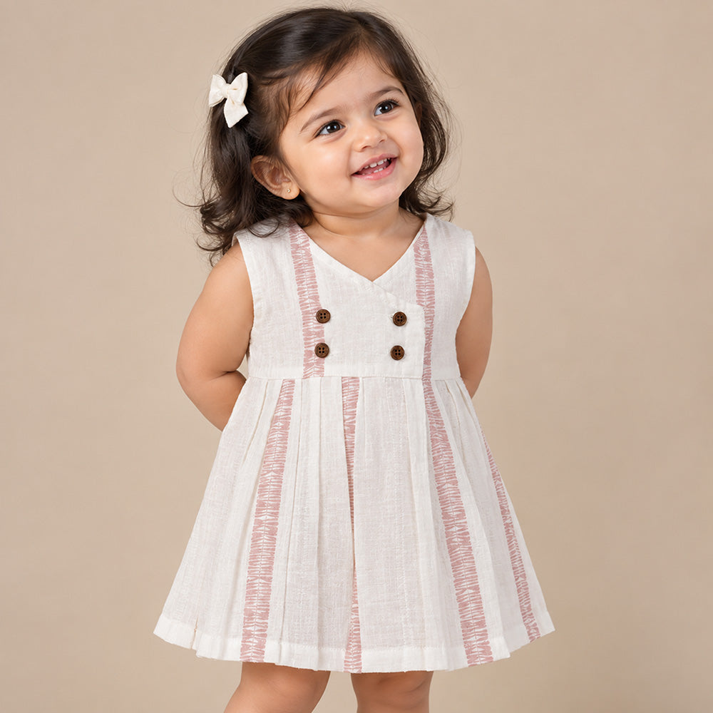White Linen Stripe