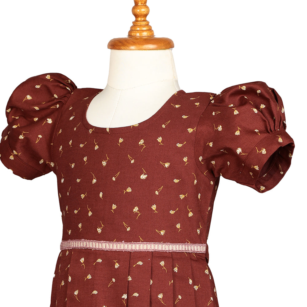 Maroon Puff Sleeve