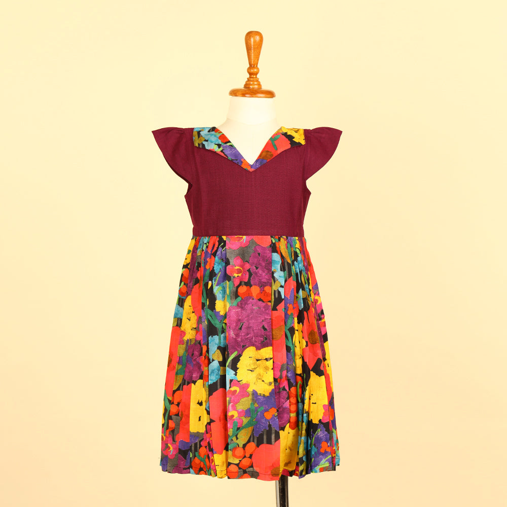 Purple Floral dress