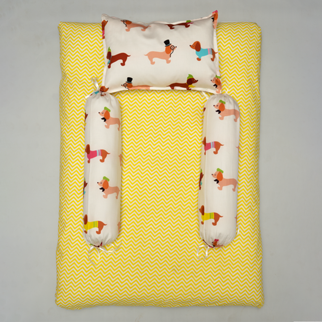 Kapok Silk Bedset - Doggy Friends