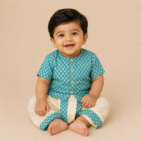 Blue Zari Dhoti