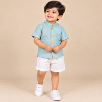 Ice Blue Silver Zari