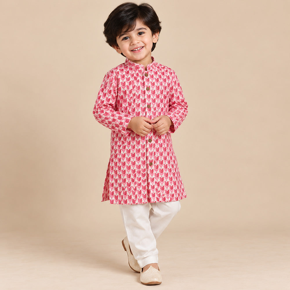 Pink Tulip Kurta