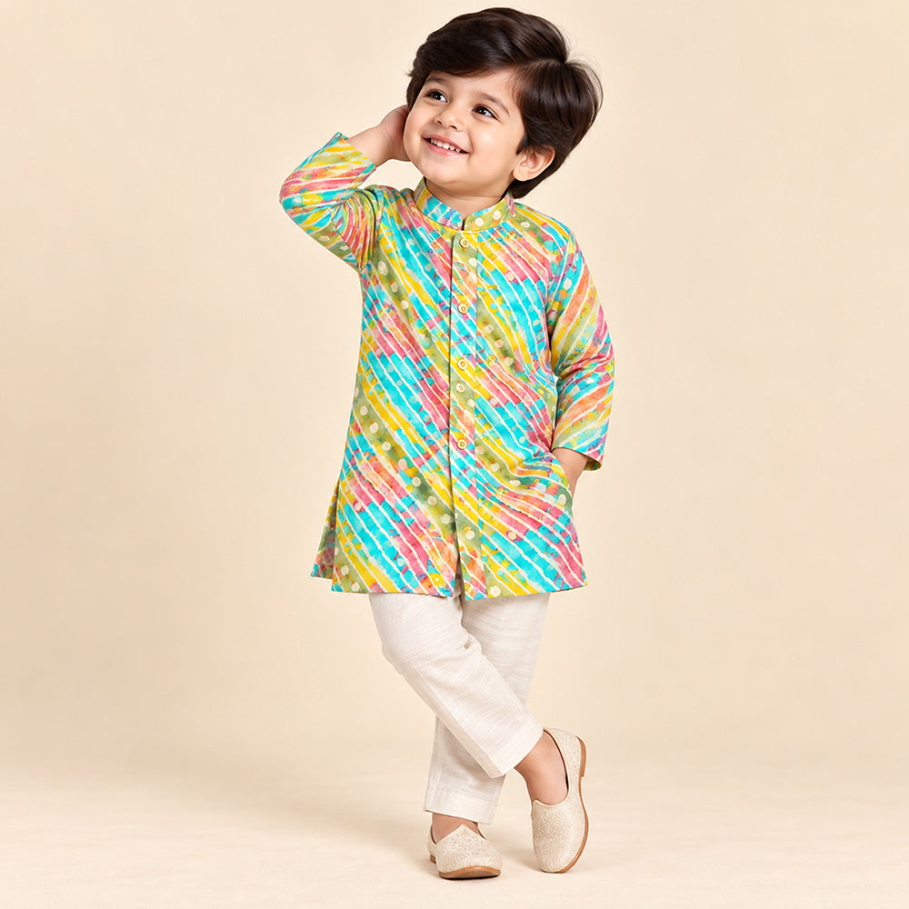 Foil Print Muslin Set