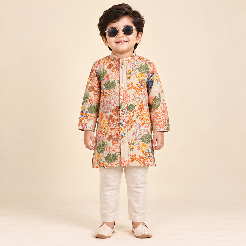 Beige Muslin Set