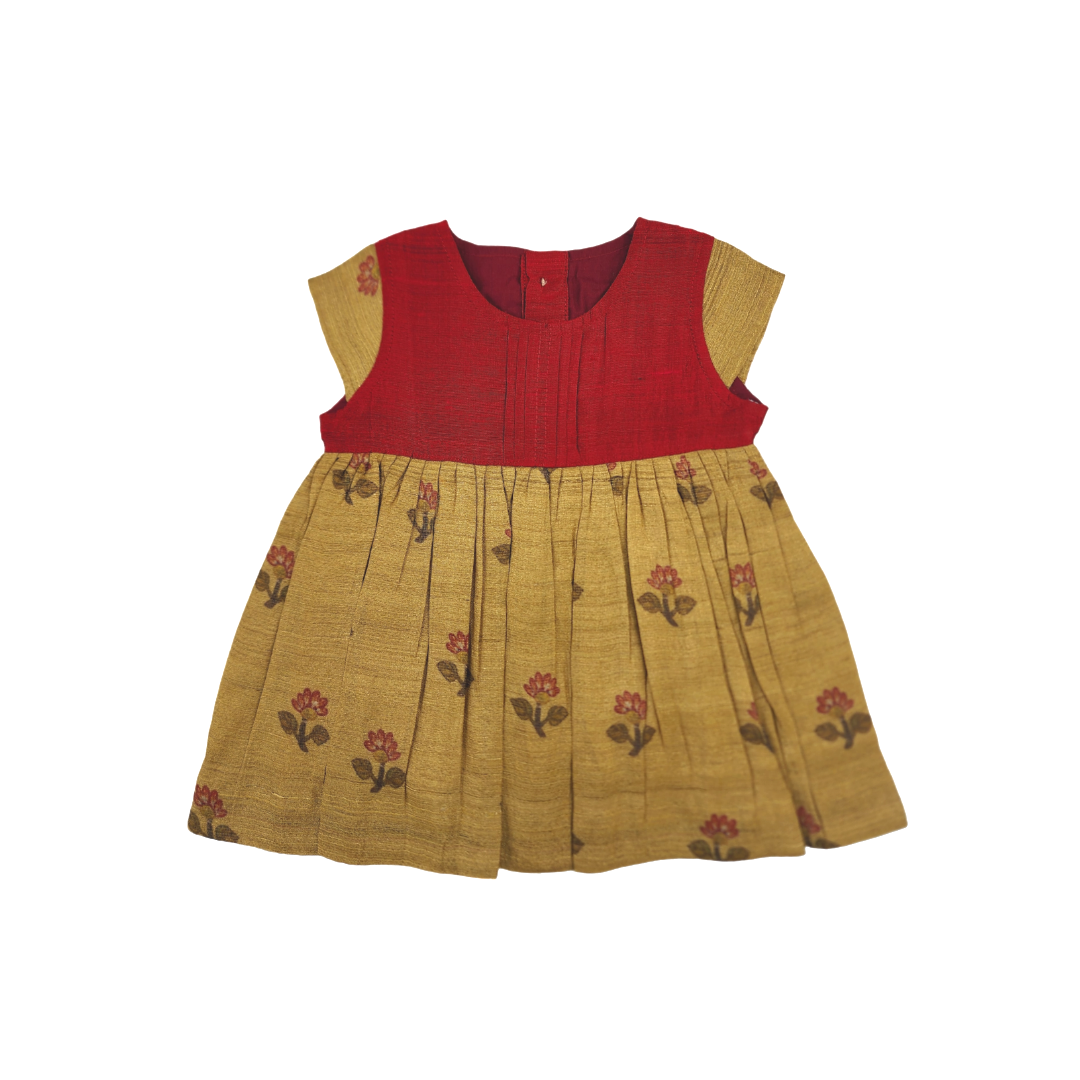 Floral Chanderi Dress