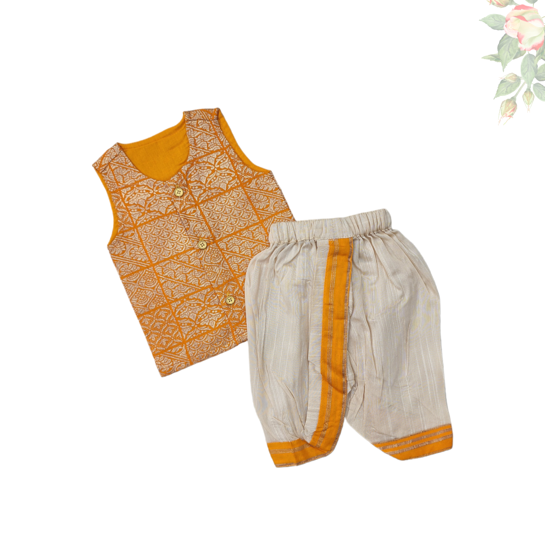 Mustard Silk Set