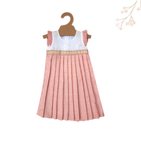 Peach Chanderi Dress