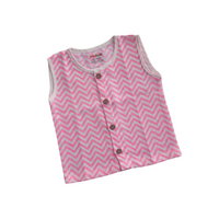 Pink Chevron-Muslin Jabla