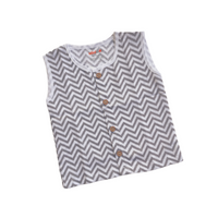 Grey Chevron-Muslin Jabla