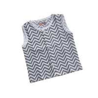 Grey Chevron-Muslin Jabla