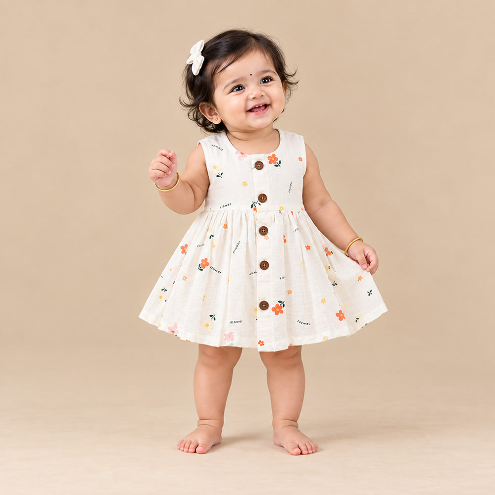 White Floral Muslin