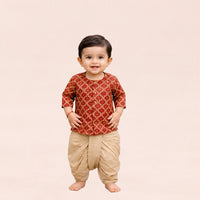 Maroon & Beige Set