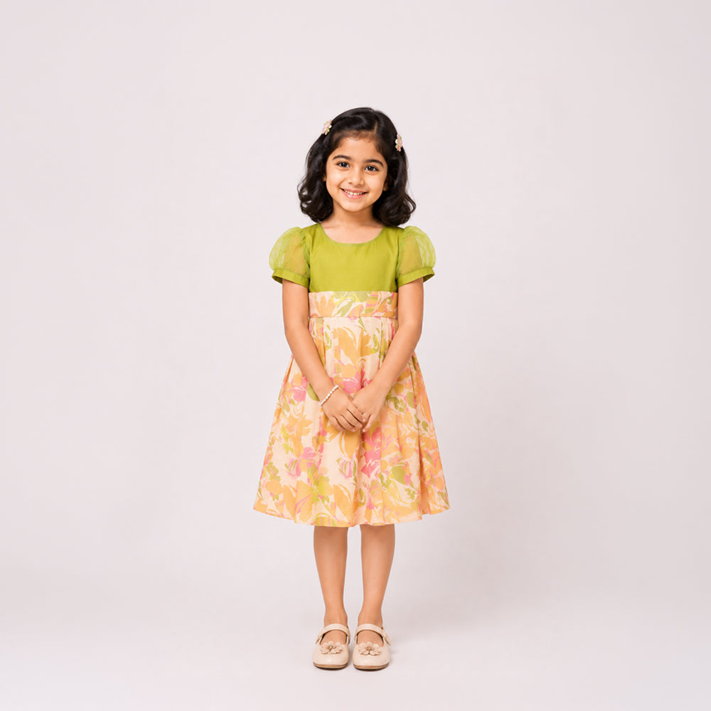 Green Muslin Dress