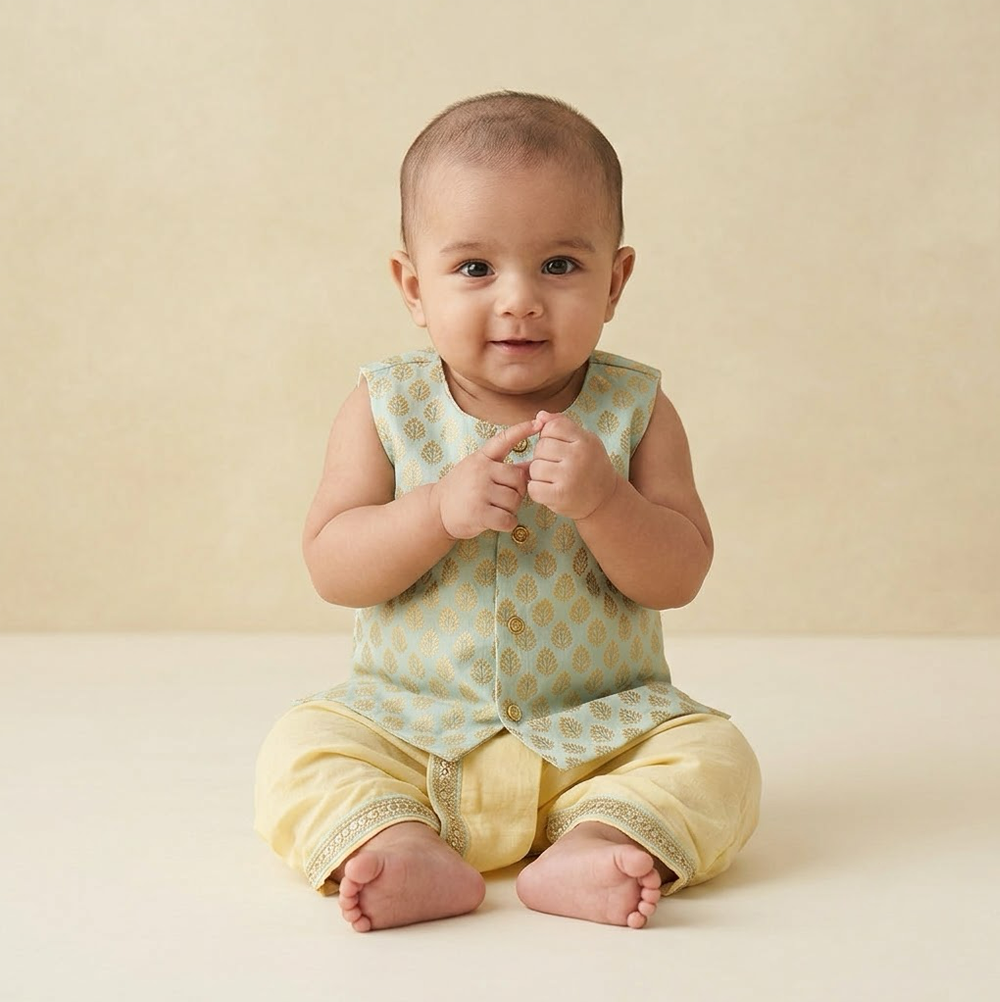 Blue Zari Dhoti