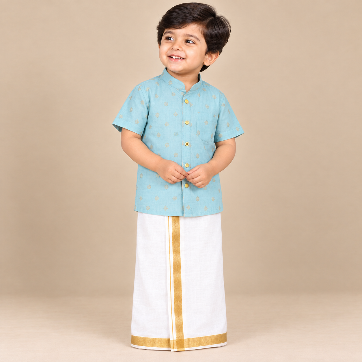 Ice Blue Silver Zari