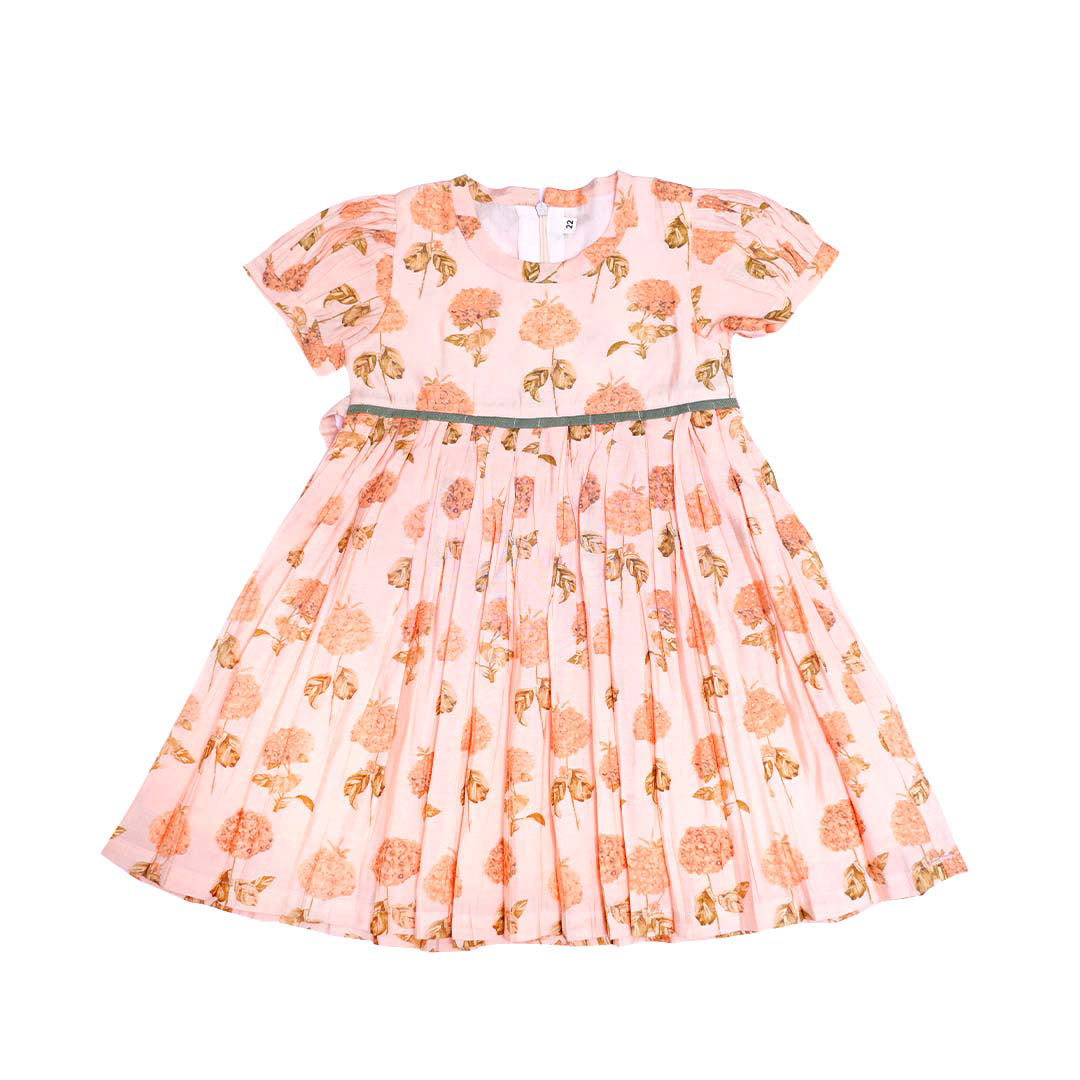 Peach Muslin Dress