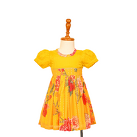 Yellow Georgette Dress