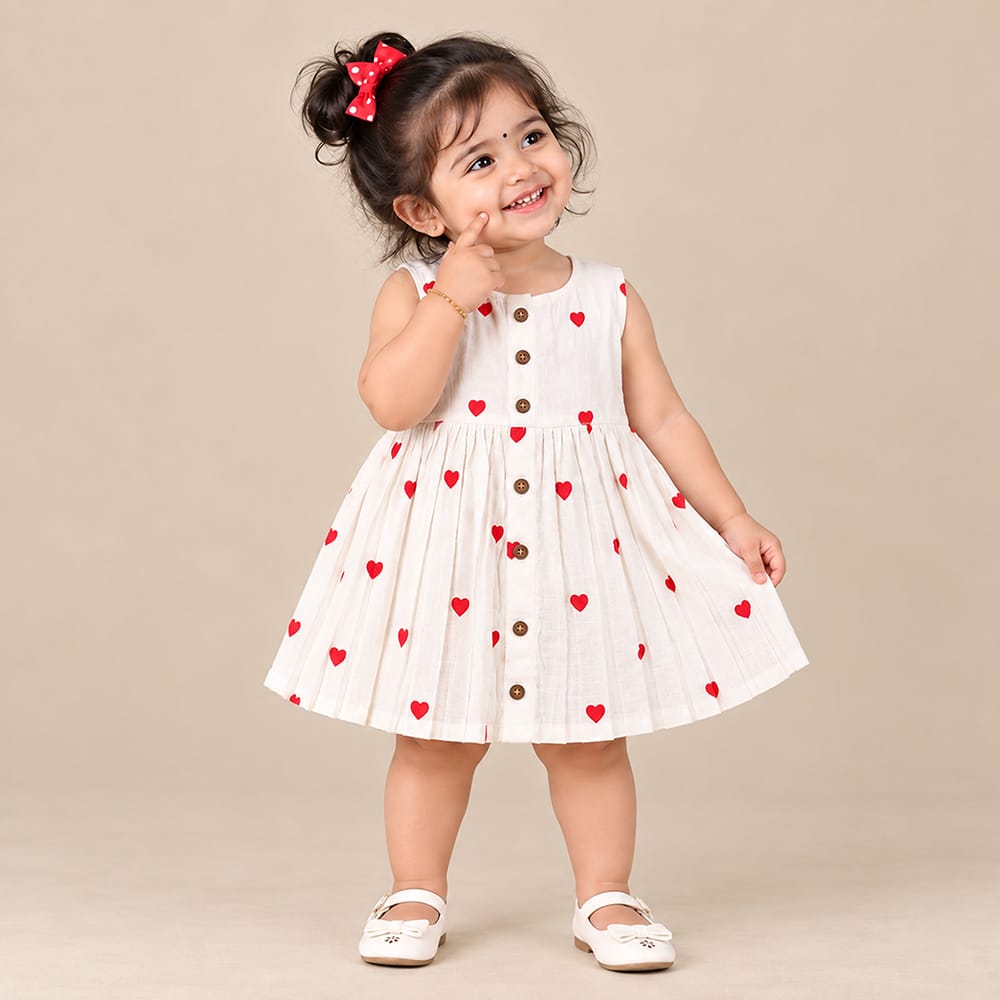 Muslin Red Heart