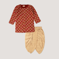 Maroon & Beige Set