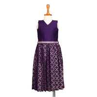 Vibrant Purple Bandhani