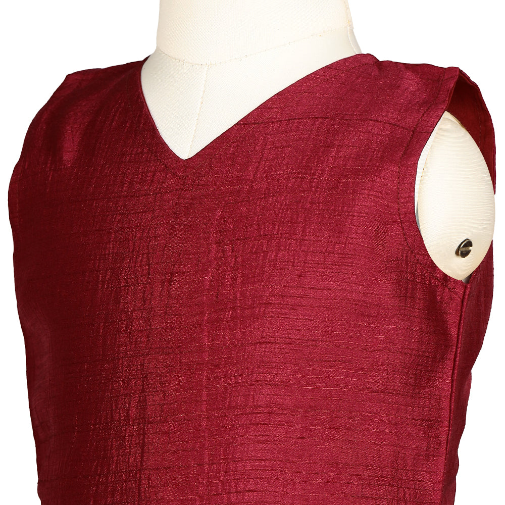 Maroon Bandhani Magic