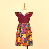 Purple Floral dress