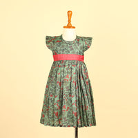 Green Chanderi Dress