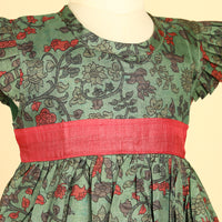 Green Chanderi Dress