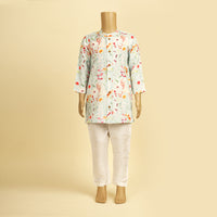 Blue Wildflower Muslin Set