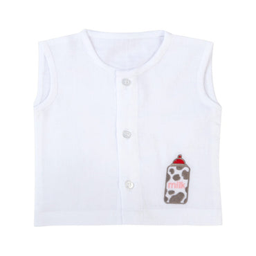 Milky White Jabla - MiniMoi | Kids Wear - Buy Kids Clothes & Dresses, Online